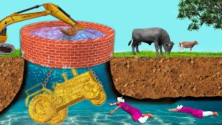 भूमिगत सुनहरा ट्रैक्टर  कुओं मरम्मत Underground Golden Tractor Well Restoration Hindi Kahaniya