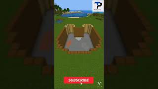 Underground House in Minecraft Timelapse :#shorts
