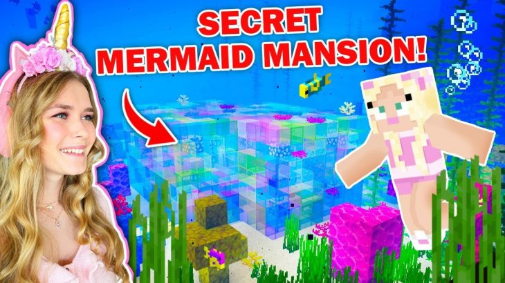 We Found A *SECRET* UNDERGROUND MERMAID MANSION In Minecraft!