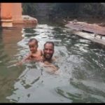 swimming | swimming pool | baby swim | 2 year baby swimming | #shorts | mahadav temple | #MrVishnu