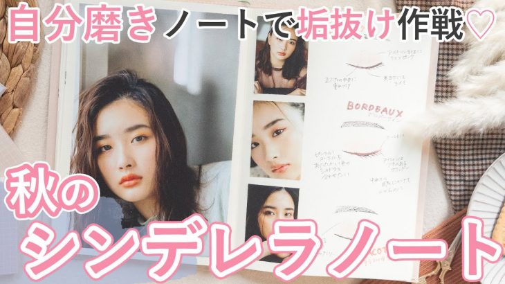 【シンデレラノート 】自分磨きの秋！垢抜け と美意識アップを叶えるシンデレラノートの作り方♡【映画 ノート】