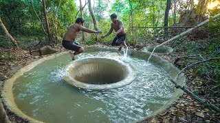 you tube Build Tunnel Swimming pool Water slide To Temple under ground swimming pool Jil Jung Juk