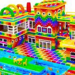 ASMR Video | Build Millionaire Large Modern House Has Underground Swimming Pool For Family Pets