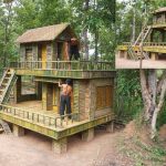 Building The Most Creative Luxury Villa By Bamboo In Jungle