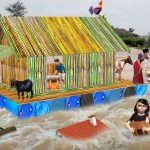 गरीब क तिरती बांस घर Garib Ka Floating Bamboo Flood House Comedy Video हिंदी कहानियां Hindi Kahaniya