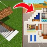 I made a secret underground house in minecraft ….
