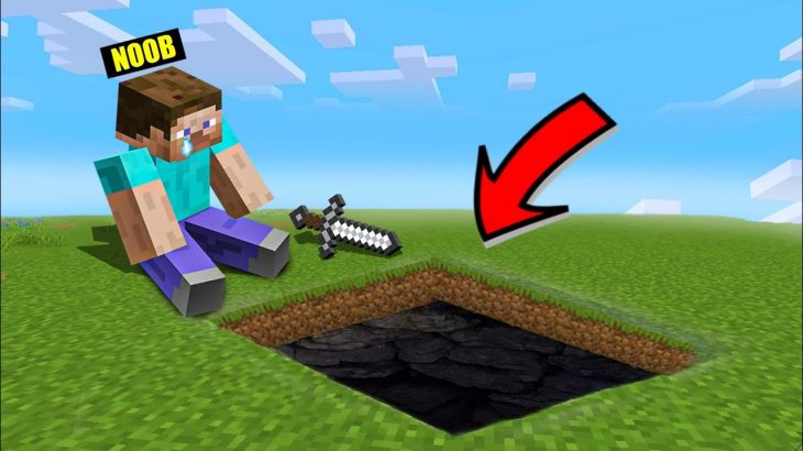 Noob Making Underground House in MINECRAFT, But it’s Jail