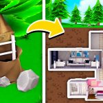 SECRET Underground Base BUILD BATTLE In ROBLOX! (Bloxburg)