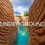 155 Days Build 1M Dollars Water Slide Park into Underground Swimming Pool House for Summer Camping