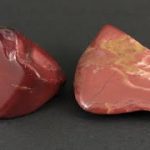 ジャスパー(碧玉) 原石 磨き 2個セット 131g / Red Jasper