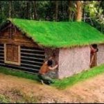 25Days Building Underground House with Decoration Underground Room.