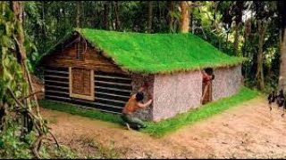 25Days Building Underground House with Decoration Underground Room.