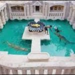 BUILDING UNDERGROUND TEMPLE & SWIMMING POOL| FEED THE CROCODILE #PRIMITIVETECHNOLOGIES