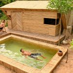 Building Living Room Bamboo Craft Villa And Swimming Pools Part II