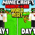I Survived 100 Days In Hardcore Minecraft but the World Reset EVERY DAY. Here’s what happened.