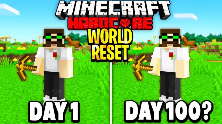 I Survived 100 Days In Hardcore Minecraft but the World Reset EVERY DAY. Here’s what happened.