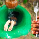 I built a secret underground water park using ONLY a fork…