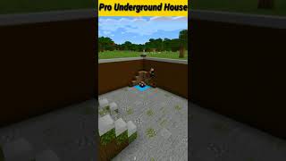 MINECRAFT PRO UNDERGROUND HOUSE ?