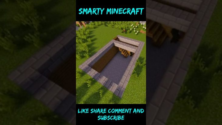 Minecraft Underground house make hack || beautyfull hiden house || #minecraft  #shorts #ankitsmarty