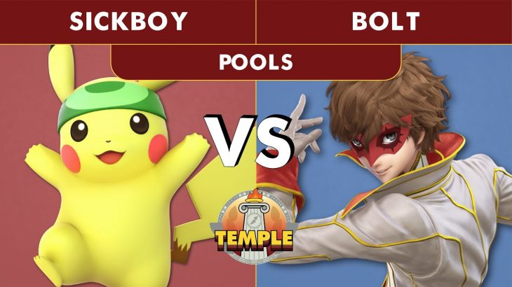 Temple: Hermès Edition POOLS – Bolt (Joker) Vs. SickBoy (Pikachu) SSBU Ultimate Tournament