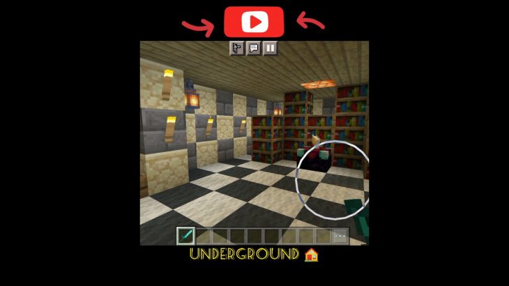 Underground house minecraft #shorts,