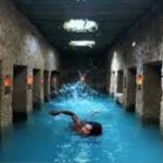 build tunnel swimming pool water slide to temple underground swimming pool #shorts #youtube