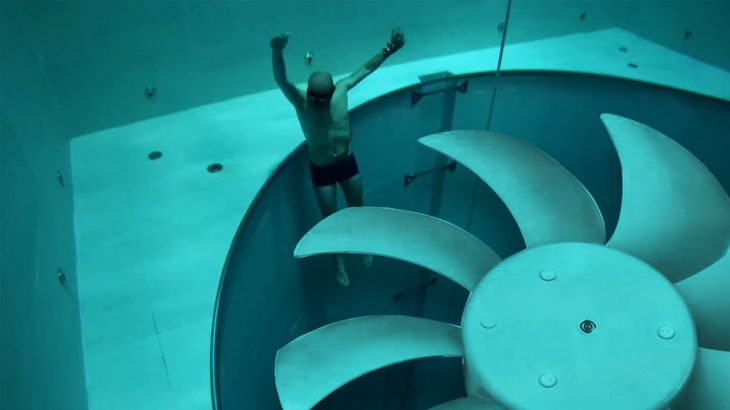 he couldn’t escape the deepest pool in the world…