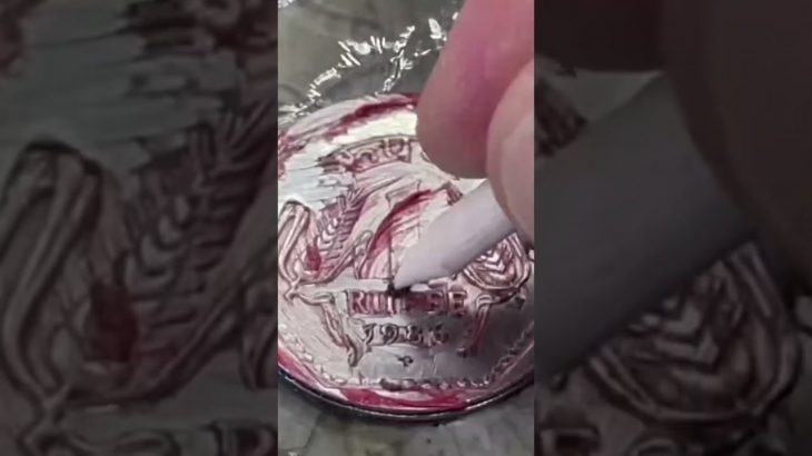 पुराना सिक्का पॉलिश 1 रुपया インドのコイン磨き #shorts