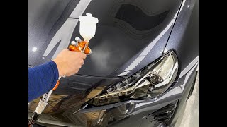 トヨタ86　ボディ磨きとクオーツガラスコーティング3D