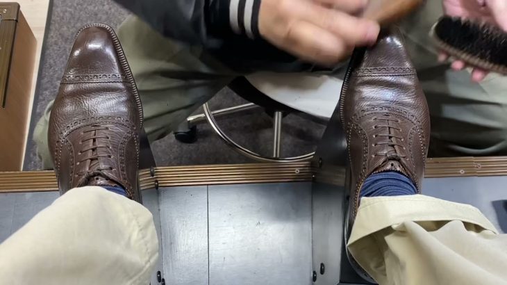 ＜ASMR＞靴磨き／Shoeshine at Osaka vol53