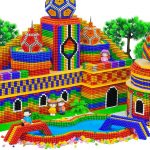 Build Beautiful Magnet Church In Russia with Pool Slime for Hamster (ASMR) | Satisfying Video