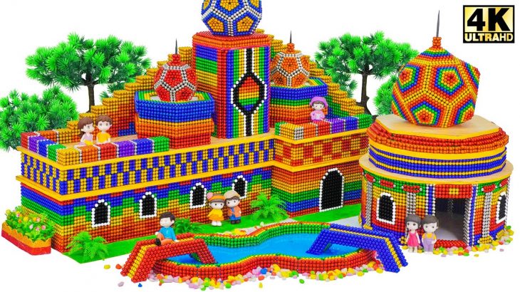 Build Beautiful Magnet Church In Russia with Pool Slime for Hamster (ASMR) | Satisfying Video