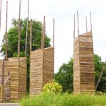 Build flyover water slide from top bamboo resort house go Swimming pool [part 1]