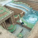 Building 1M Dollars Water Slide Park into Underground Swimming Pool House – Primitive Survival