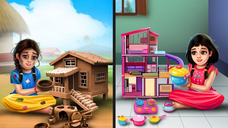 गरीब बनाम अमीर खिलौना घर – GARIB POOR VS RICH TOY HOUSE | Hindi Moral Stories | MDTV Hindi Videos