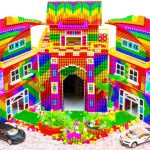 How To Build Double Infinity Swimming Pool In Mega Mansion Has Arched Roof For Cute Pets