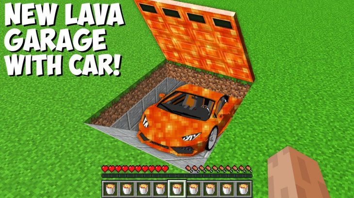 I found LAVA GARAGE WITH SUPER CAR UNDERGROUND in Minecraft ! NEW SUPER CAR !