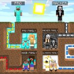 Minecraft HELP SAVE FAMILY NOOB Vs PRO Vs HACKER Vs GOD UNDERGROUND HOUSE MOD !! Minecraft Mods