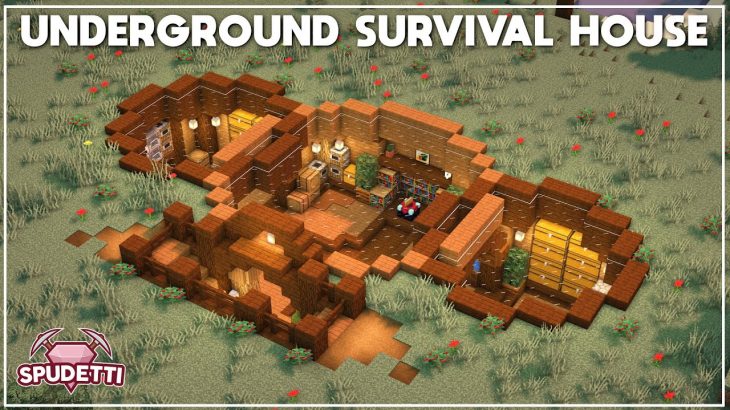 Minecraft: How to Build an Underground Survival House [1.17 Tutorial]