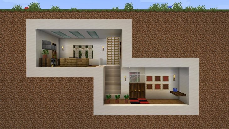 Minecraft – How to build a Modern Underground Base House