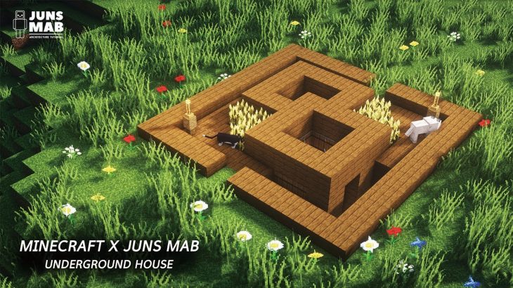 Minecraft : UnderGround House Tutorial ｜How to Build in Minecraft #215