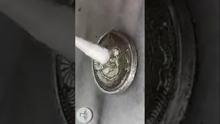 Old Coins Restoration 古銭磨き ピカールで鏡面仕上げ #short