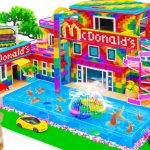 Satisfying Video | Build Luxury Swimming Pool In McDonald’s Restaurant Has Emergency Staircases