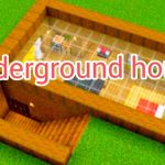 Underground house in minecraft sg gamer