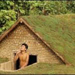 16Days Building Underground House with Decoration Underground Living Room