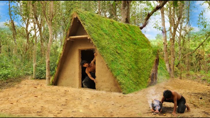 25Days Building Underground House with Decoration Underground Room [ Full video ]