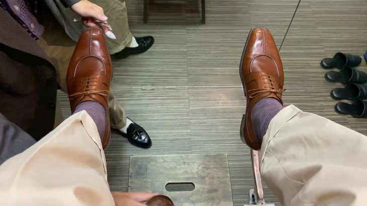 ＜ASMR＞靴磨き／Shoeshine at Osaka　vol51