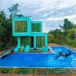 Build Swimming Pool Around Modern Bamboo Villa by Ancient Skills