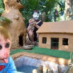 Building The Most Secret Temple Underground House For Baby Monkey – Mud House Bibi – Bon Bon Monkey
