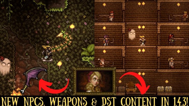 Crafting The Snapthorn & Meeting NPCs In Terraria 1.4.3! New Don’t Starve Together Content Too!